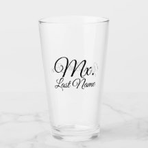Personalizado Sr./Sra./Mx/Dr. Pint Glass