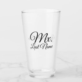 Personalizado Sr./Sra./Mx/Dr. Pint Glass