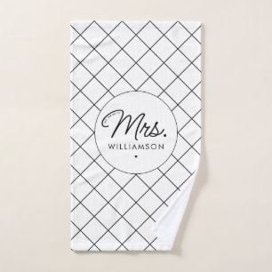 Personalizado Sra. Est. Guión moderno elegante rec