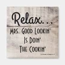 Personalizado Sra. Mr. o Miss Good Lookin es imán 