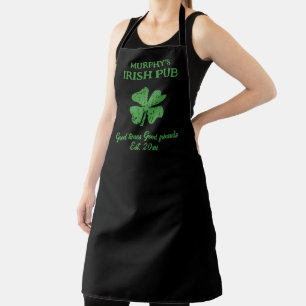 Personalizado St Patrick's Day delantal con trébol