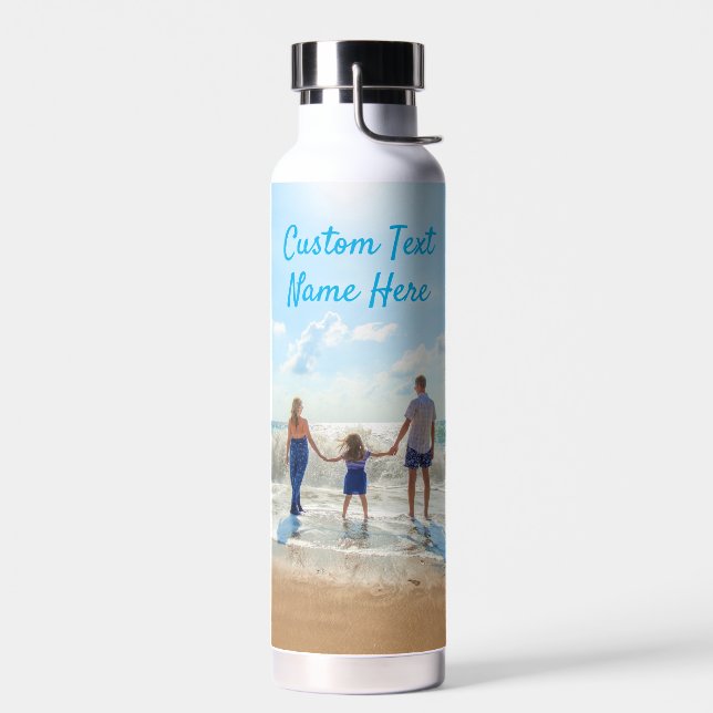 Personalizado Su Botella De Agua De Fotografía Con (Izquierdo)