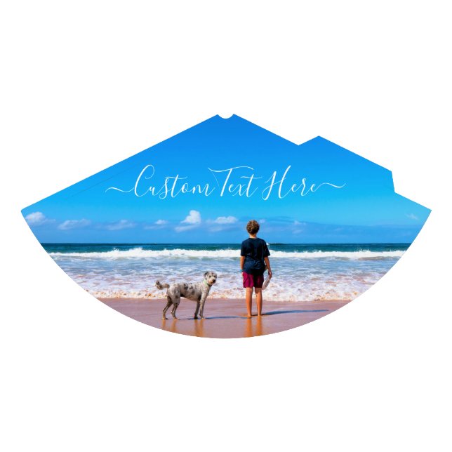 Personalizado Su Fiesta de papel fotográfico Gorra (Anverso)