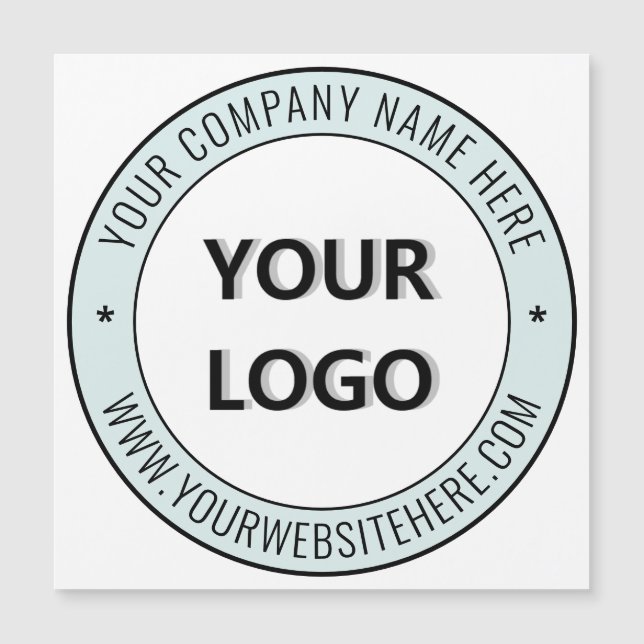 Personalizado Su logotipo y tarjeta de visita magn (Anverso)