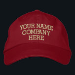 Personalizado su nombre de texto Gorra con cubiert<br><div class="desc">Caps promocionales fáciles con bordados personalizados - Añadir tu texto - nombre - empresa / número / carta / eslogan - etiqueta / o sitio web , teléfono , correo electrónico , manejo de medios sociales , dirección , logotipo - foto / más - Elegir tu color / tamaño /...</div>