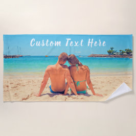 Personalizado Su Toalla De Playa De Texto Personal