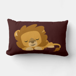 Personalizado suave durmiendo almohada de león