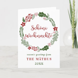 Personalizado suizo alemán Feliz Navidad
