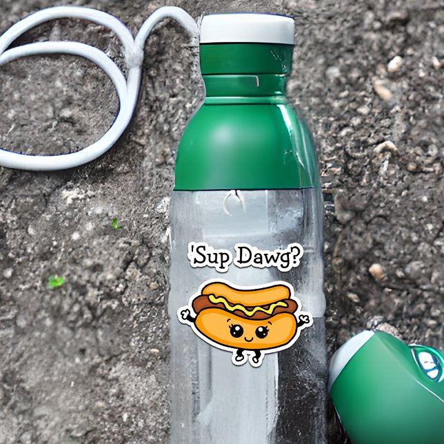 Personalizado Sup Dawg Pegatina Hotdog (Subido por el creador)