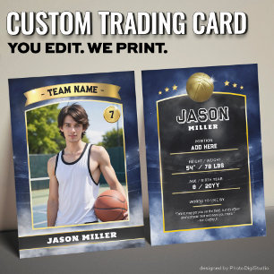 Personalizado Tarjeta de Comercio de Baloncesto Es