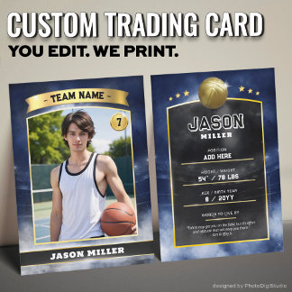 Personalizado Tarjeta de Comercio de Baloncesto Es