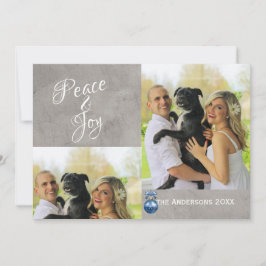 personalizado tarjeta de foto de Navidad adorno az