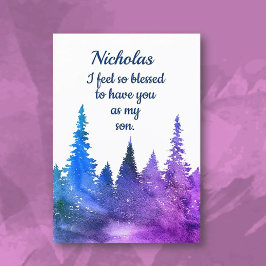 Personalizado, tarjeta de hijo de Cumpleaños Feliz