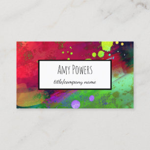 personalizado tarjeta de visita arte abstracto de 
