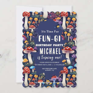 Personalizado Tarjeta Fun-gi Mushroom Pun Cumpleañ