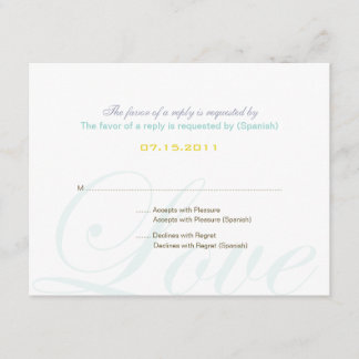 :: personalizado: Tarjeta RSVP Bilingüe Hollyhock