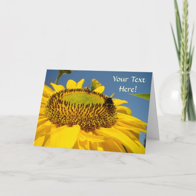Personalizado Tarjetas de felicitación SunFlower T (Anverso)