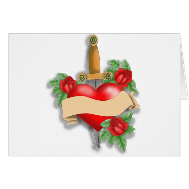 Personalizado Tattoo Heart (Anverso (Horizontal))