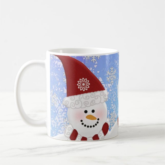 Personalizado: Taza del muñeco de nieve (Izquierda)