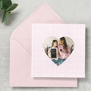 Personalizado Te Amo Foto De Corazón De Mamá