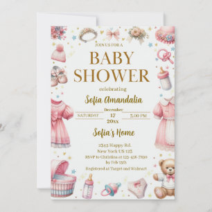Personalizado Teddy Bear Baby Shower Invitaciones
