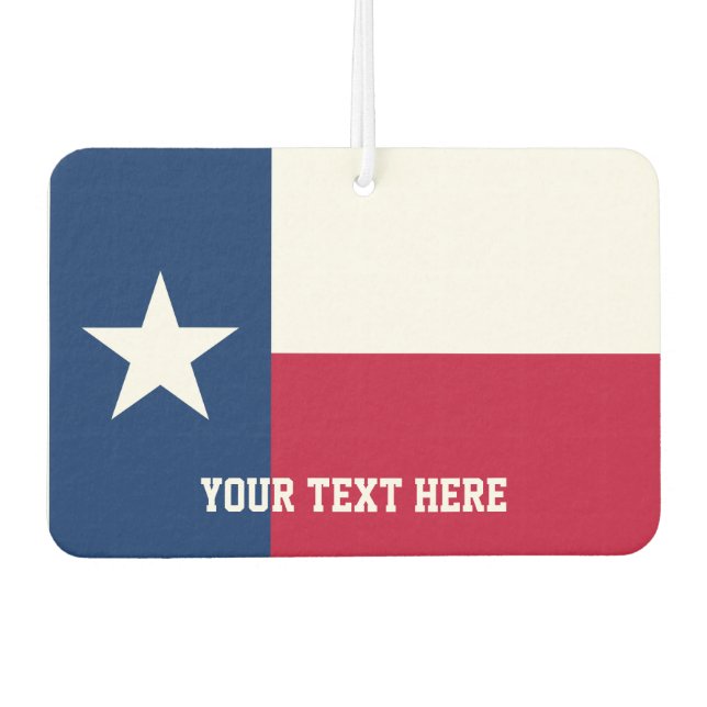 Personalizado Texan bandera de los ambientadores d (Anverso)