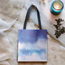 Personalizado Texto Bolsa de la tota de la nebulos