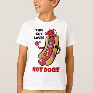 Personalizado Texto Camiseta De Perro Caliente