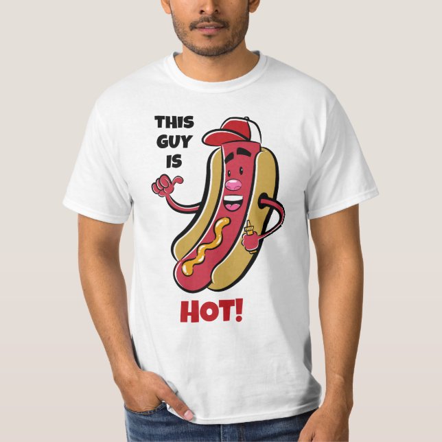 Personalizado Texto Camiseta De Perro Caliente (Anverso)