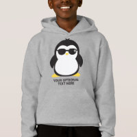 Personalizado texto camisetas de pingüino fresco