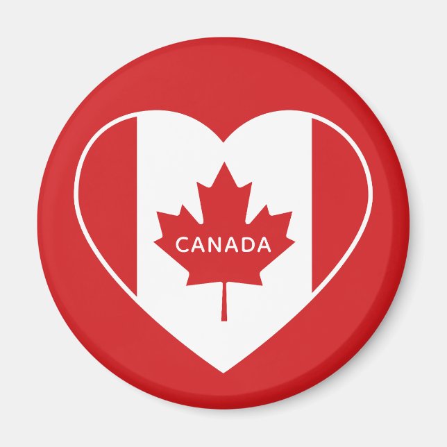 Personalizado texto CANADÁ Amor imán (Frente)
