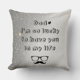 Personalizado Texto Cojín decorativo del Día del P