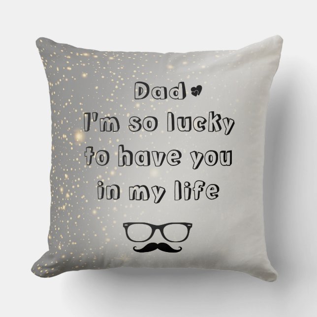 Personalizado Texto Cojín decorativo del Día del P (Anverso)