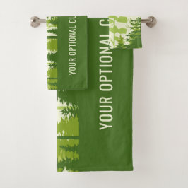 Personalizado texto conjunto de toallas de la Selv