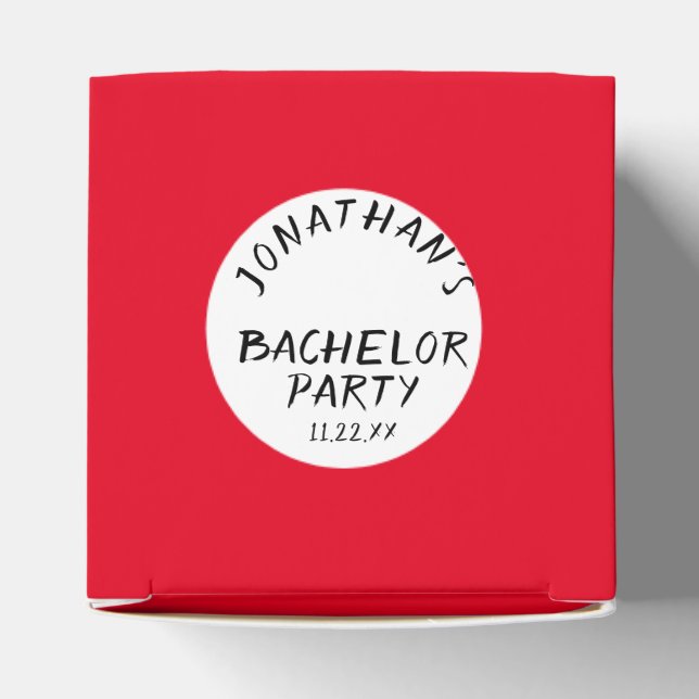 Personalizado Texto Craps Dice Favor Caja Bachelor (Parte superior)