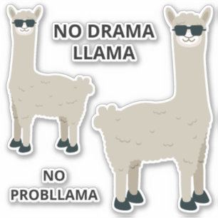 Personalizado texto Guay Llama a pegatinas