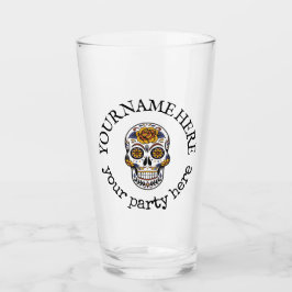 Personalizado Texto Halloween Sugar Skull Beer