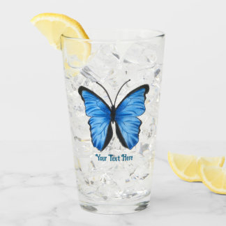 Personalizado Texto Mariposa azul