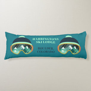 Personalizado Texto Máscara de esquí almohada del