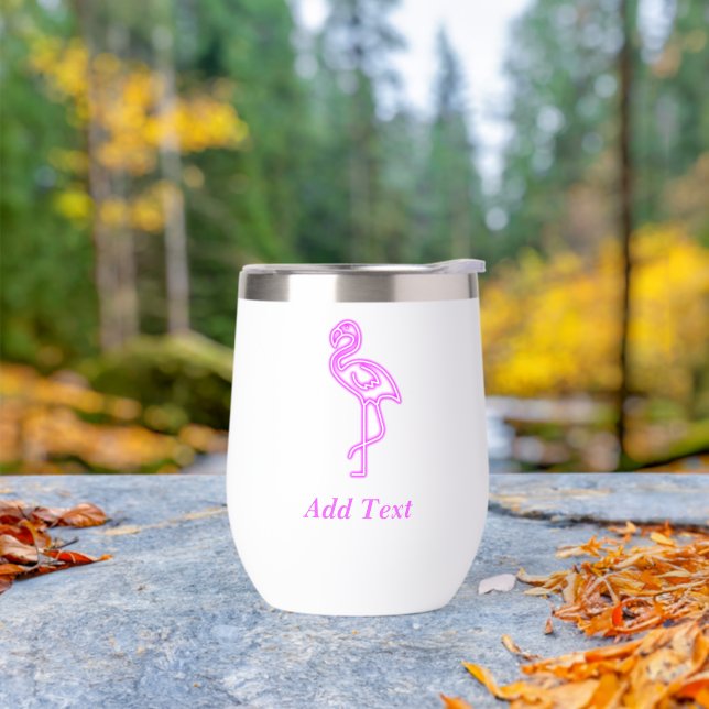 Personalizado texto neón color rosa flamingo logot (Exterior)