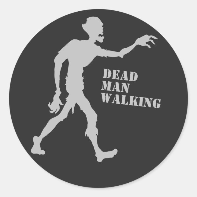 Personalizado texto pegatinas zombi (Anverso)