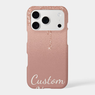 personalizado texto rosa oro sonrojo Gliter Sparkl