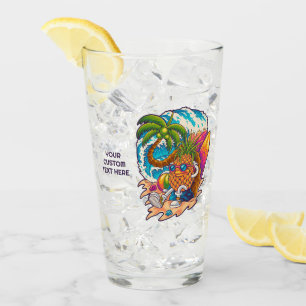 Personalizado Texto Surfing Pineapple