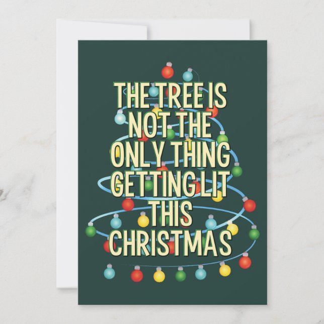 Personalizado Textos Divertido árbol de Navidad li (Anverso)