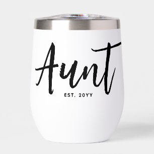 Personalizado tía Est. Tipografía moderna del guió