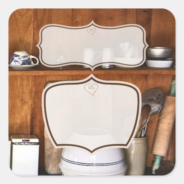 Personalizado Tienda de cosecha / Pegatina de past (Anverso)