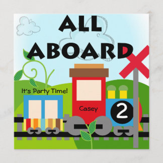 Personalizado todo a bordo de invitaciones del