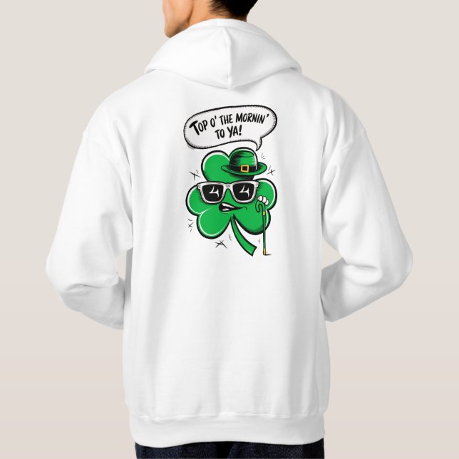 Personalizado Top O' The Mornin' Shamrock (Reverso)