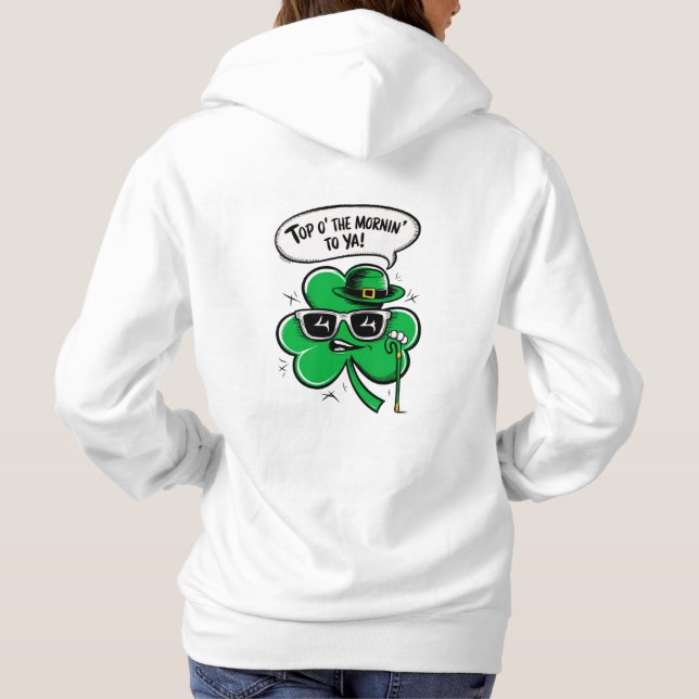 Personalizado Top O' The Mornin' Shamrock (Reverso)