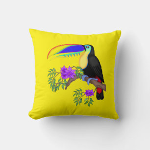 Personalizado Toucan Jungle Bird Cojín decorativo 